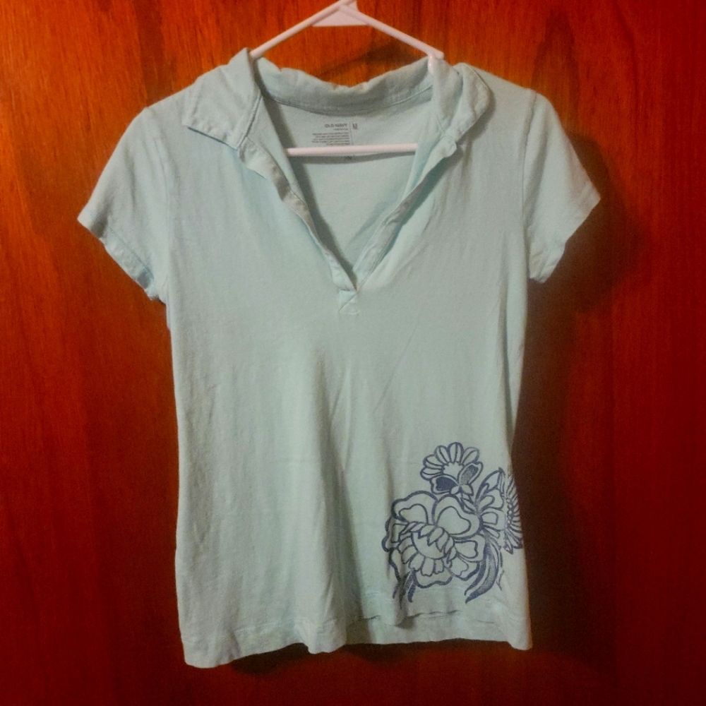 Old Navy Blue Collar Shirt